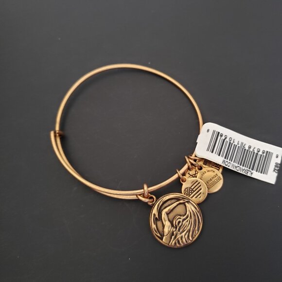 NWT Alex and Ani Team USA Swimming Charm Bracelet 738 - Picture 3 of 3